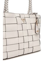 GUESS MAYLEE Bolsa de compras tejida OFFWHITE - Bolsos Mujer - 3