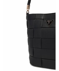 GUESS MAYLEE Mini bolso de hombro tipo cubo NEGRO - Bolsos Mujer - 4