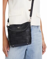 GUESS MAYLEE Mini bolso de hombro tipo cubo NEGRO - Bolsos Mujer - 5