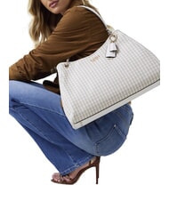 GUESS MIREMA Bolso de hombro blanco multi - Bolsos Mujer - 4