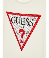 GUESS KIDS Camiseta de manga corta con pedrer&iacute;a sal blanca - Camiseta ni&ntilde;o - 3