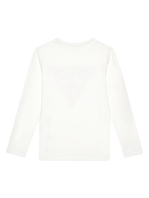 KIDS Camiseta de manga larga con pedrer&iacute;a sal blanca - Camiseta ni&ntilde;o