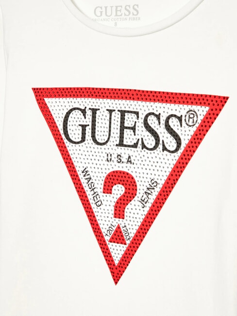 KIDS Camiseta de manga larga con pedrer&iacute;a sal blanca - Camiseta ni&ntilde;o