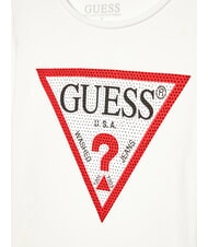 GUESS KIDS Camiseta de manga larga con pedrer&iacute;a sal blanca - Camiseta ni&ntilde;o - 3