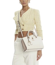 GUESS QUEENSLAND Bolso de mano, con bandolera blanco roto/gris topo - Bolsos Mujer - 5