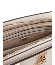 GUESS QUEENSLAND Bolso de mano, con bandolera blanco roto/gris topo - Bolsos Mujer - 6