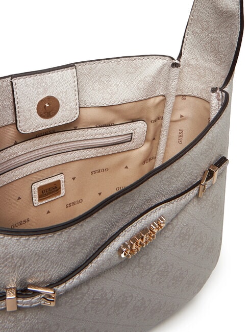 KATYA Bolso de hombro logotipo blanco - Bolsos Mujer