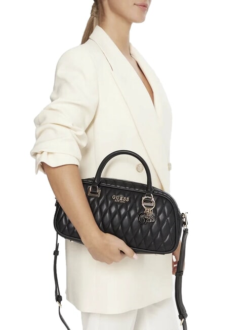 VALLA Bolso de mano con bandolera NEGRO - Bolsos Mujer