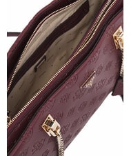 GUESS TISHA Bolso de hombro logotipo del vino - Bolsos Mujer - 3