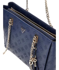 GUESS TISHA Bolso de hombro logotipo de medianoche - Bolsos Mujer - 3