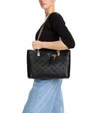 GUESS TISHA Bolso de hombro logotipo de medianoche - Bolsos Mujer - 4