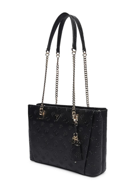 TISHA Bolso de hombro logotipo negro - Bolsos Mujer