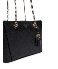 GUESS TISHA Bolso de hombro logotipo negro - Bolsos Mujer - 3