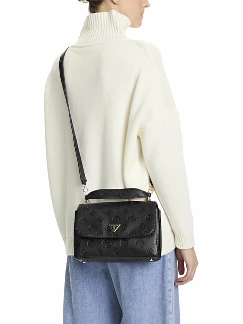 TISHA Bolso de mano, con bandolera logotipo negro - Bolsos Mujer