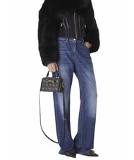 GUESS SILIA Micro bolso de mano, con bandolera logotipo expreso - Bolsos Mujer - 5