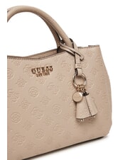 GUESS PHOEBE Bolso de mano, con bandolera logotipo simplemente gris topo - Bolsos Mujer - 3