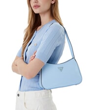 GUESS ARNELA Bolso de hombro brillante cielo azul - Bolsos Mujer - 5