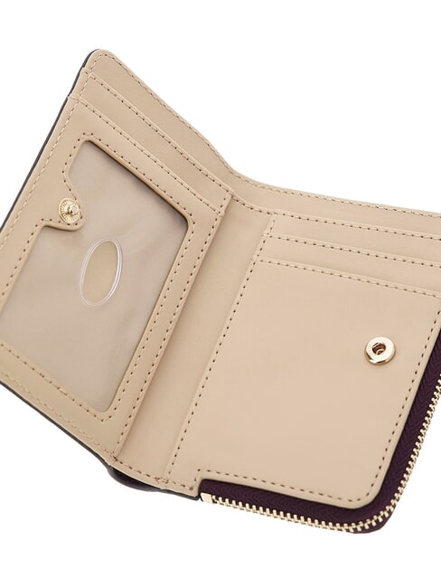 LAUREL 2 Cartera mediana con cremallera logotipo del vino - Carteras Mujer