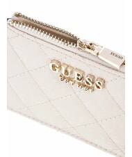 GUESS IDRA Tarjetero plano con cremallera STONE - Carteras Mujer - 3