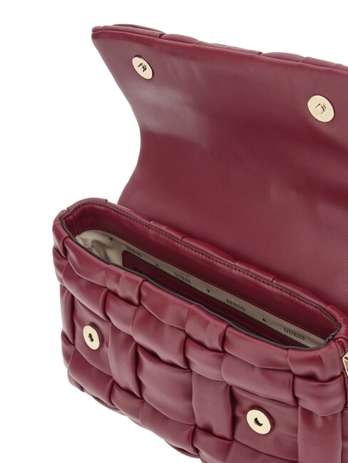 MARION Bolso de hombro tejido con correa para el hombro ROJO - Bolsos Mujer