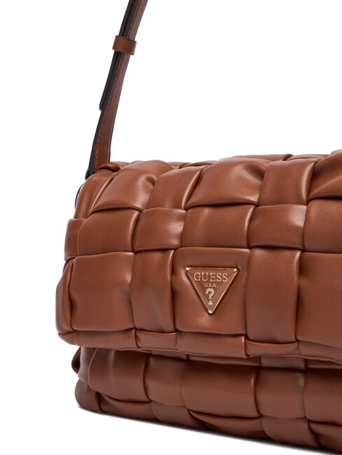 MARION Bolso de hombro tejido con correa para el hombro COGNAC - Bolsos Mujer