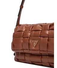 GUESS MARION Bolso de hombro tejido con correa para el hombro COGNAC - Bolsos Mujer - 3