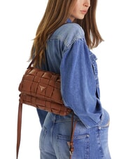 GUESS MARION Bolso de hombro tejido con correa para el hombro COGNAC - Bolsos Mujer - 5
