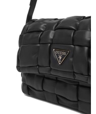 GUESS MARION Bolso de hombro tejido con correa para el hombro NEGRO - Bolsos Mujer - 3