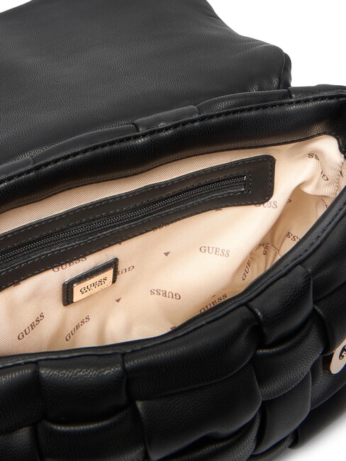 MARION Bolso de hombro tejido con correa para el hombro NEGRO - Bolsos Mujer