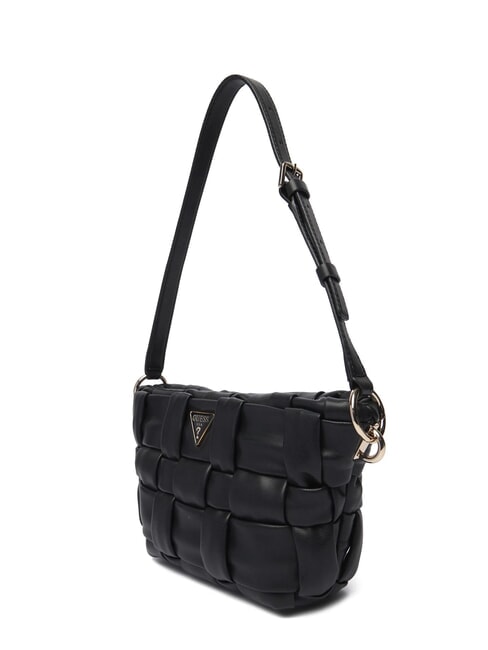 MARION Bolso de hombro tejido NEGRO - Bolsos Mujer