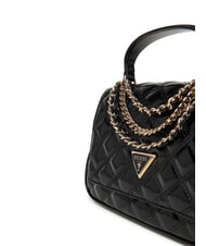 GUESS GIULLY Bolso acolchado con bandolera NEGRO - Bolsos Mujer - 4