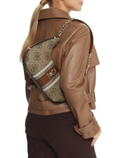 GUESS ERENIA Bolso de hombro con logotipo 4G en toda la superficie LOGOTIPO DE LECHE - Bolsos Mujer - 5