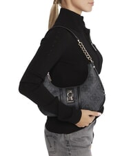 GUESS ERENIA Bolso de hombro con logotipo 4G en toda la superficie bolsa de asas Vikky Large Roo Coalog - Bolsos Mujer - 5