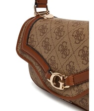 GUESS DEA Bolso bandolera peque&ntilde;o con solapa LOGOTIPO DE LECHE - Bolsos Mujer - 3
