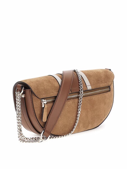 ERENIA Bolso de hombro de ante COGNAC MULTI - Bolsos Mujer