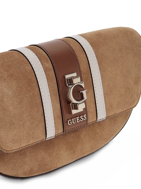 ERENIA Bolso de hombro de ante COGNAC MULTI - Bolsos Mujer