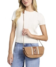 GUESS ERENIA Bolso de hombro de ante COGNAC MULTI - Bolsos Mujer - 4