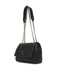 GUESS EVERLEE Bolso de hombro acolchado, bolso bandolera NEGRO - Bolsos Mujer - 2
