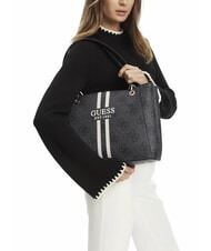 GUESS NOELLE Bolso de hombro estampado bolsa de asas Vikky Large Roo Coalog - Bolsos Mujer - 4