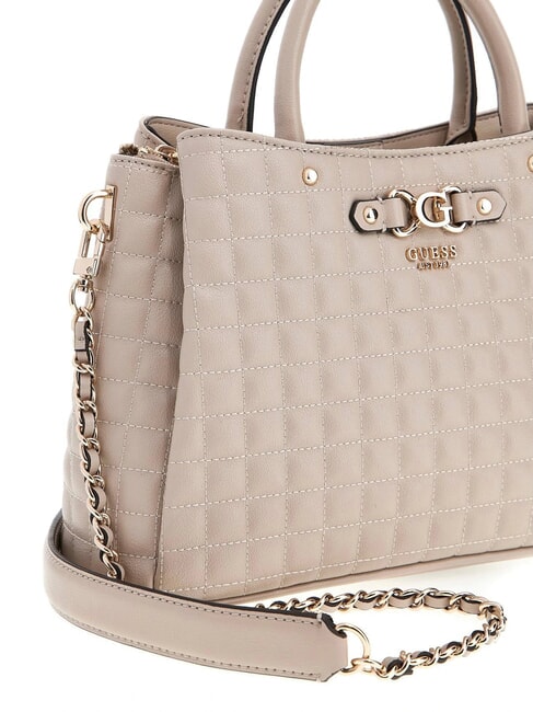 NADIRA Bolso acolchado con bandolera gris topo claro - Bolsos Mujer