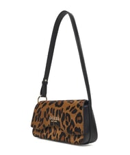 GUESS DOMITILLA Bolso de hombro de piel St. Animalier leopardo - Bolsos Mujer - 2