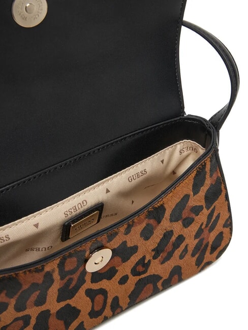 DOMITILLA Bolso de hombro de piel St. Animalier leopardo - Bolsos Mujer