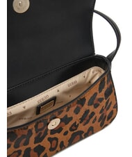 GUESS DOMITILLA Bolso de hombro de piel St. Animalier leopardo - Bolsos Mujer - 6