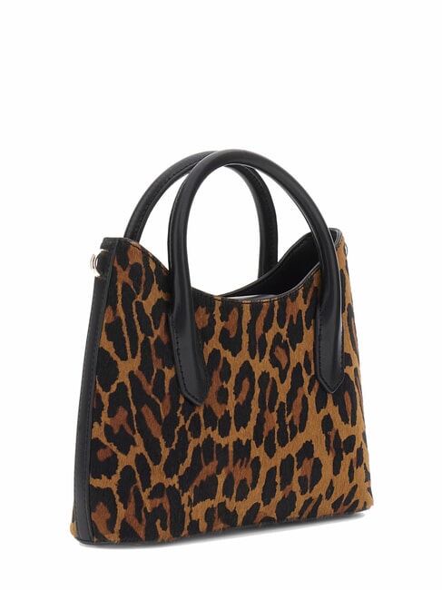 DOMITILLA Bolso de piel St. Animalier leopardo - Bolsos Mujer