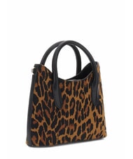 GUESS DOMITILLA Bolso de piel St. Animalier leopardo - Bolsos Mujer - 2