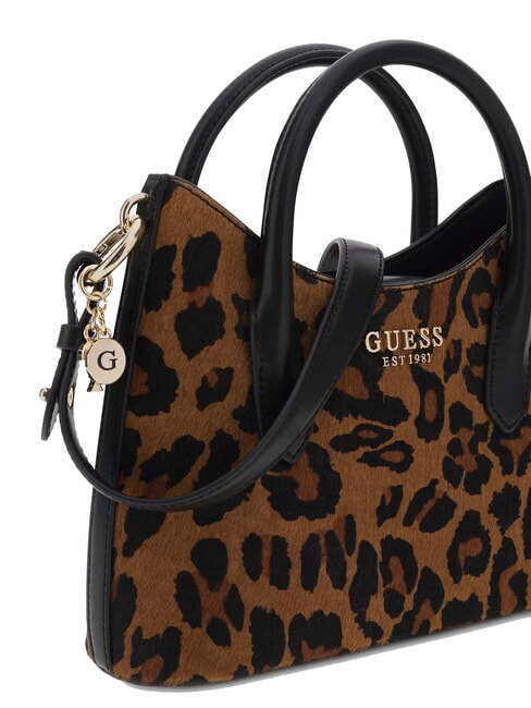 DOMITILLA Bolso de piel St. Animalier leopardo - Bolsos Mujer