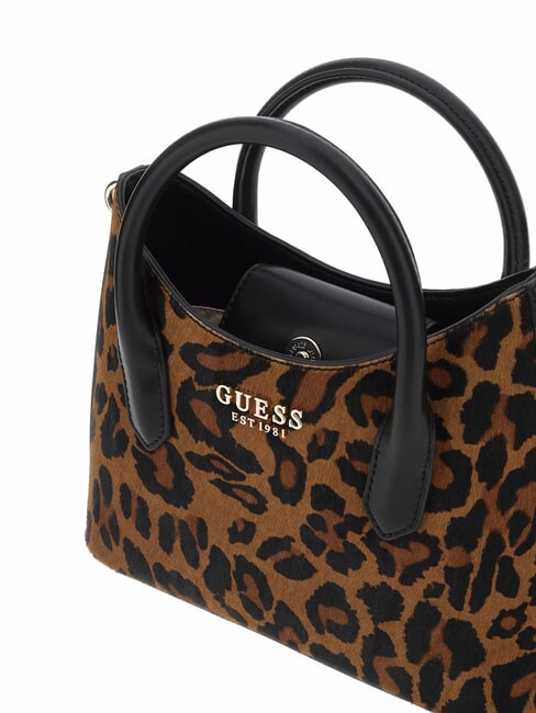 DOMITILLA Bolso de piel St. Animalier leopardo - Bolsos Mujer