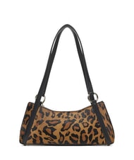 GUESS DOMITILLA Bolso de hombro de piel St. Animalier leopardo - Bolsos Mujer - 4