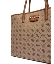 GUESS NEDA Bolso shopper de tejido jacquard LOGOTIPO DE LECHE - Bolsos Mujer - 8