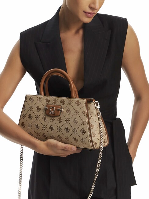 NEDA Bolso de mano de tejido jacquard LOGOTIPO DE LECHE - Bolsos Mujer